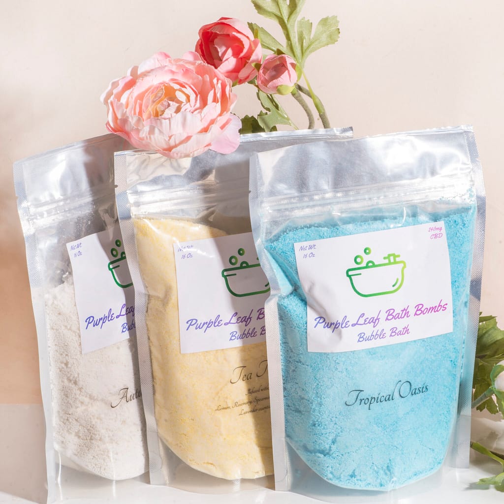 10 Benefits of A CBD Bubble Bath - Purple Leaf Bath CBD Bath & Body