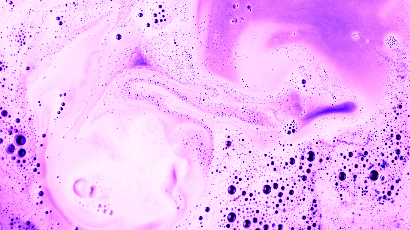 A photo of CBD bath bombs dissolved in water
